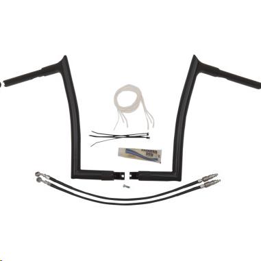 1-1/4in. EZ Install Handlebar Kit with Pointed Top Handlebars - Gloss Black