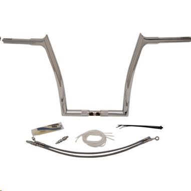 1-1/4in. EZ Install Handlebar Kit with Pointed Top Handlebars - Chrome