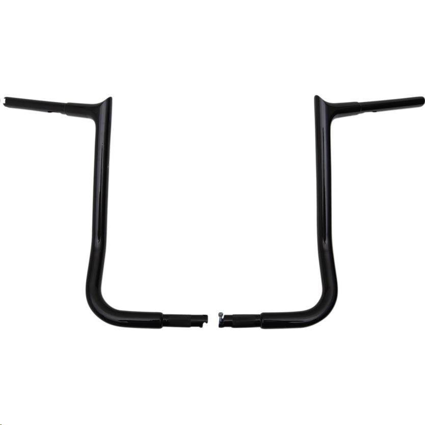 1-1/4in. EZ Install Pointed Top Handlebars - Gloss Black