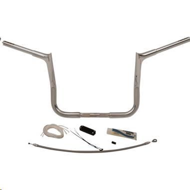 1-1/4in. EZ Install Handlebar Kit with Pointed Top Handlebars - Chrome