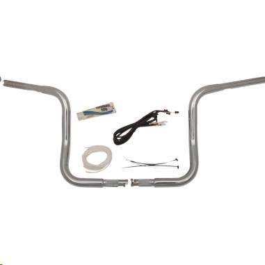 1-1/4in. EZ Install Handlebar Kit with Round Top Handlebars - Chrome