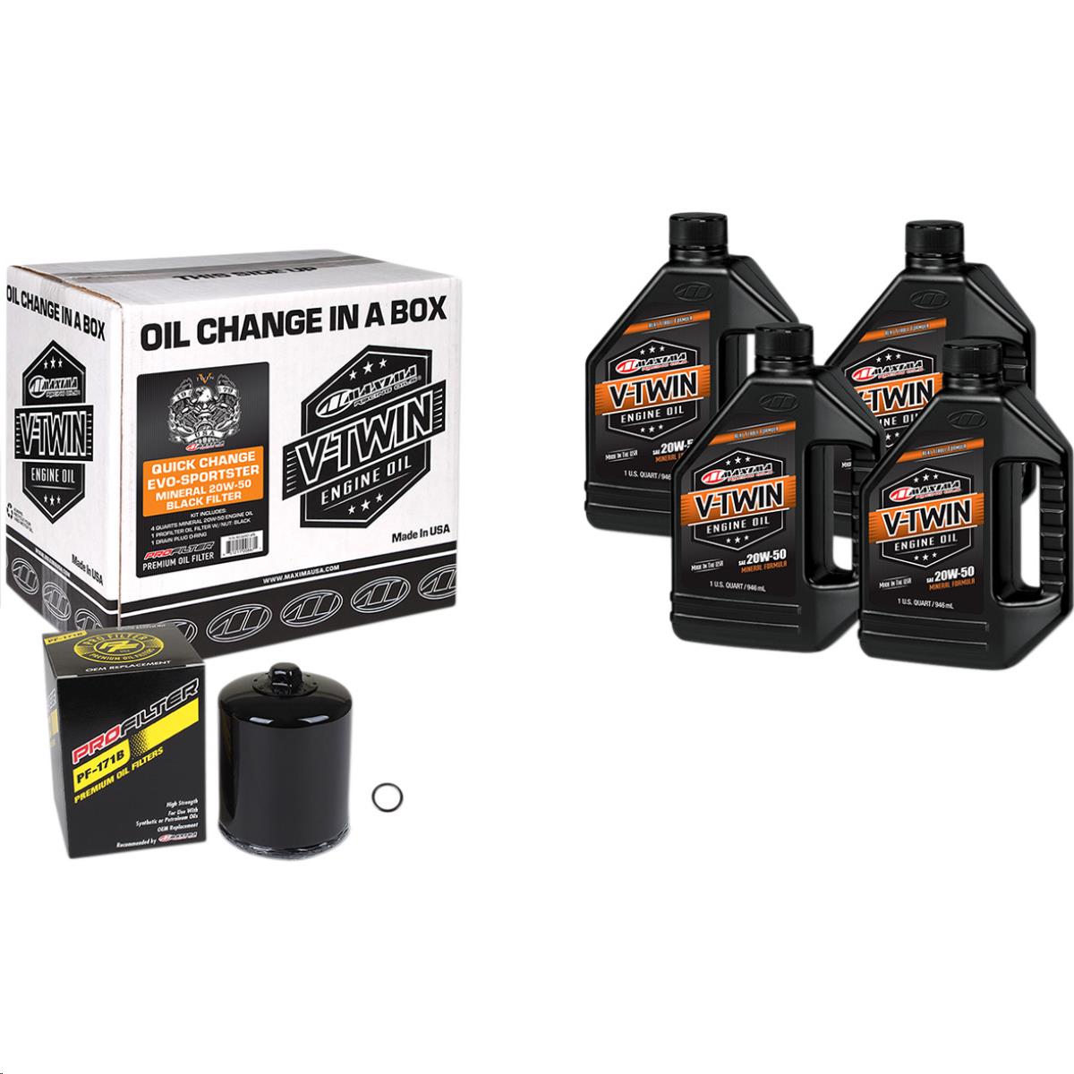 Evolution Mineral Quick Oil Change Kit with Black Filter