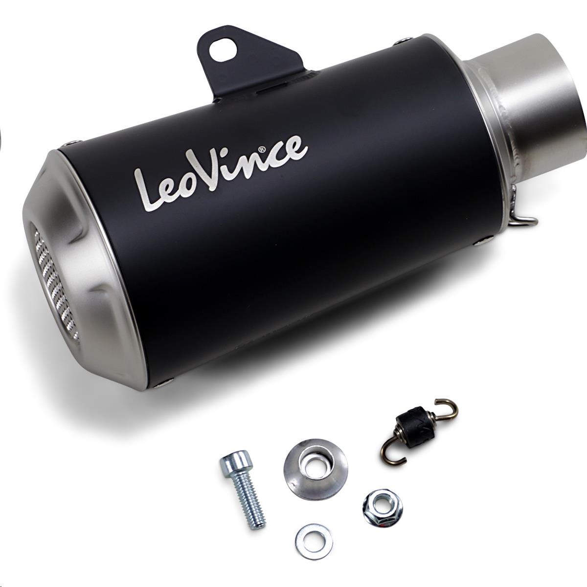LV-10 Universal Slip-On - 54mm x 2-1/4in. Inlet -  Black Muffler