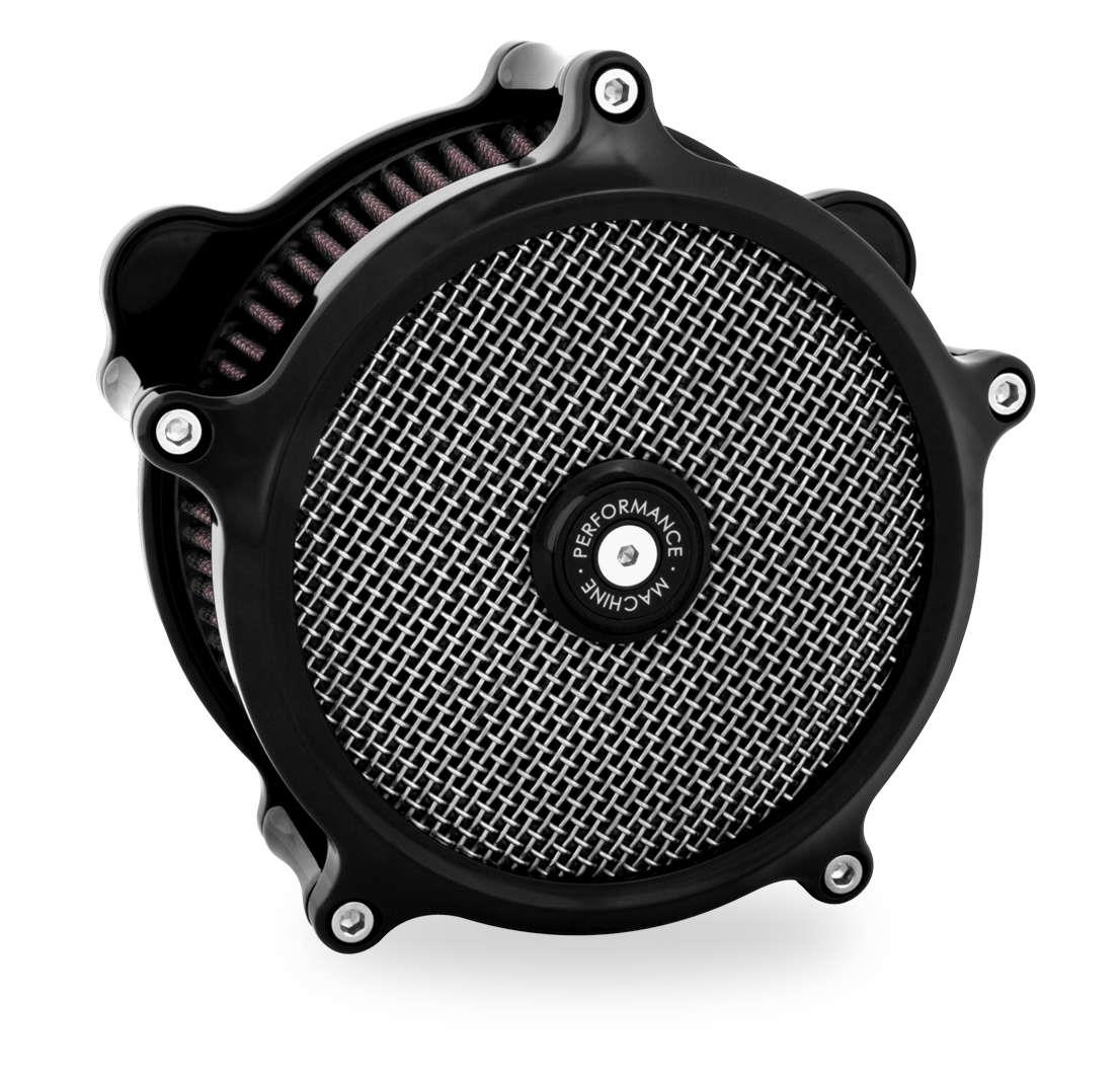 Super Gas Air Cleaner - Black Anodized