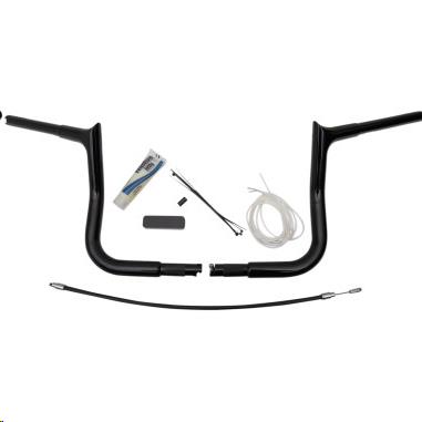 1-1/4in. EZ Install Handlebar Kit with Pointed Top Handlebars - Gloss Black
