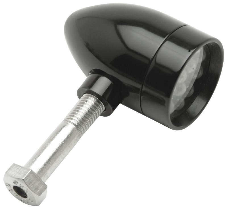 XS Turn Signals - Black Anodized Rigid Mount LED, Amber