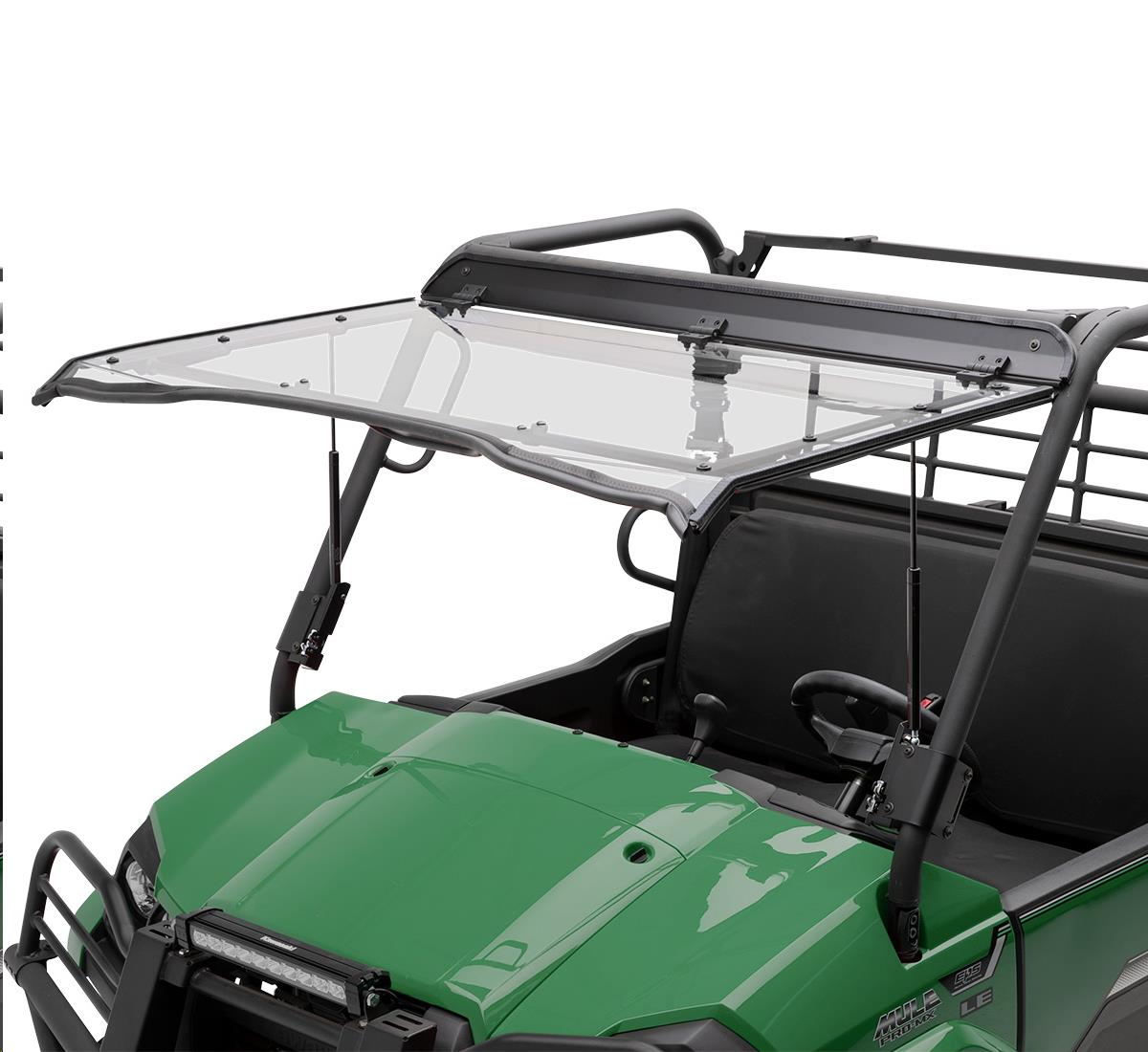 KQR Flip-Up Polycarbonate Windshield