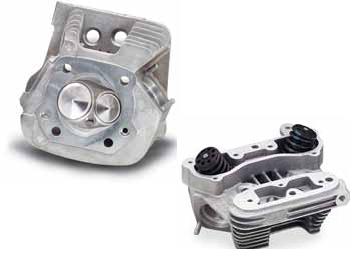 Super Stock Cylinder Heads (O-ring Intake) - Stock Bore - Aluminum Finish