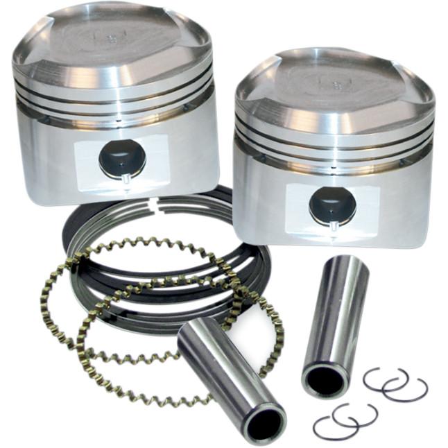 3 1/2in. Forged Piston Kit for Super Stock Heads - Standard Bore