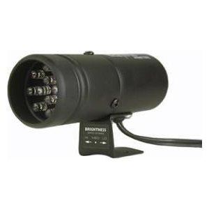 Shift Light, RPM-Activated Module and Mount Brackets - Black / LED Shift Light