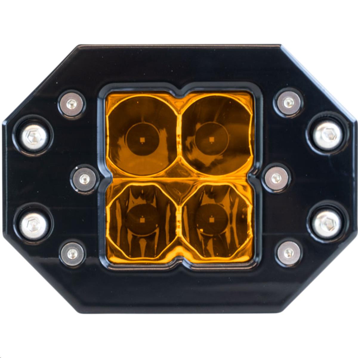 6-Series Quattro Combination Spot/Flood Light - Black Flush Mount