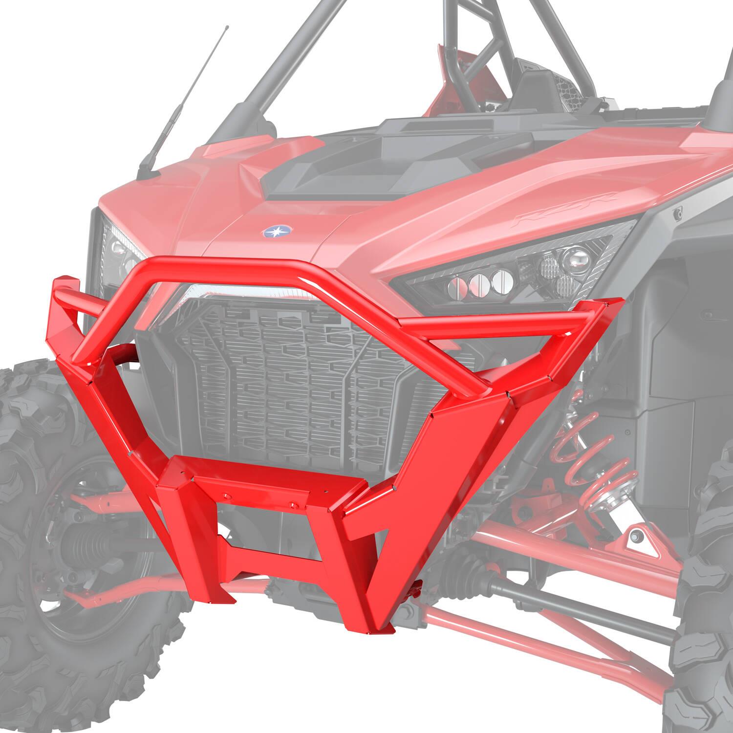 Front High Coverage Bumper - Indy Red