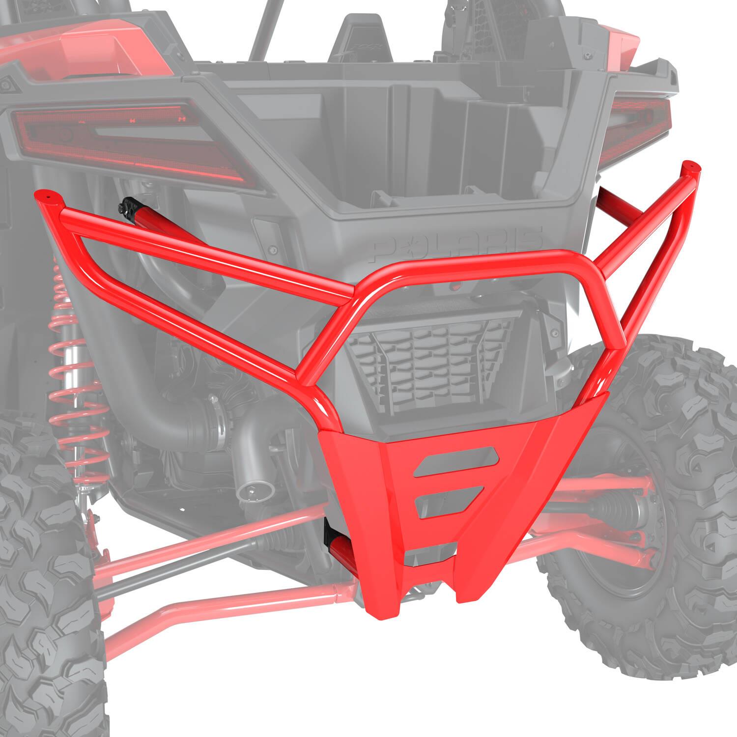 Rear High Coverage Bumper - Indy Red