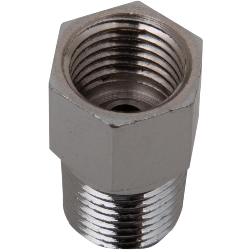 Adapter Inverted Flare - 1/8in. NPT Male 3/8-24in. - Chrome