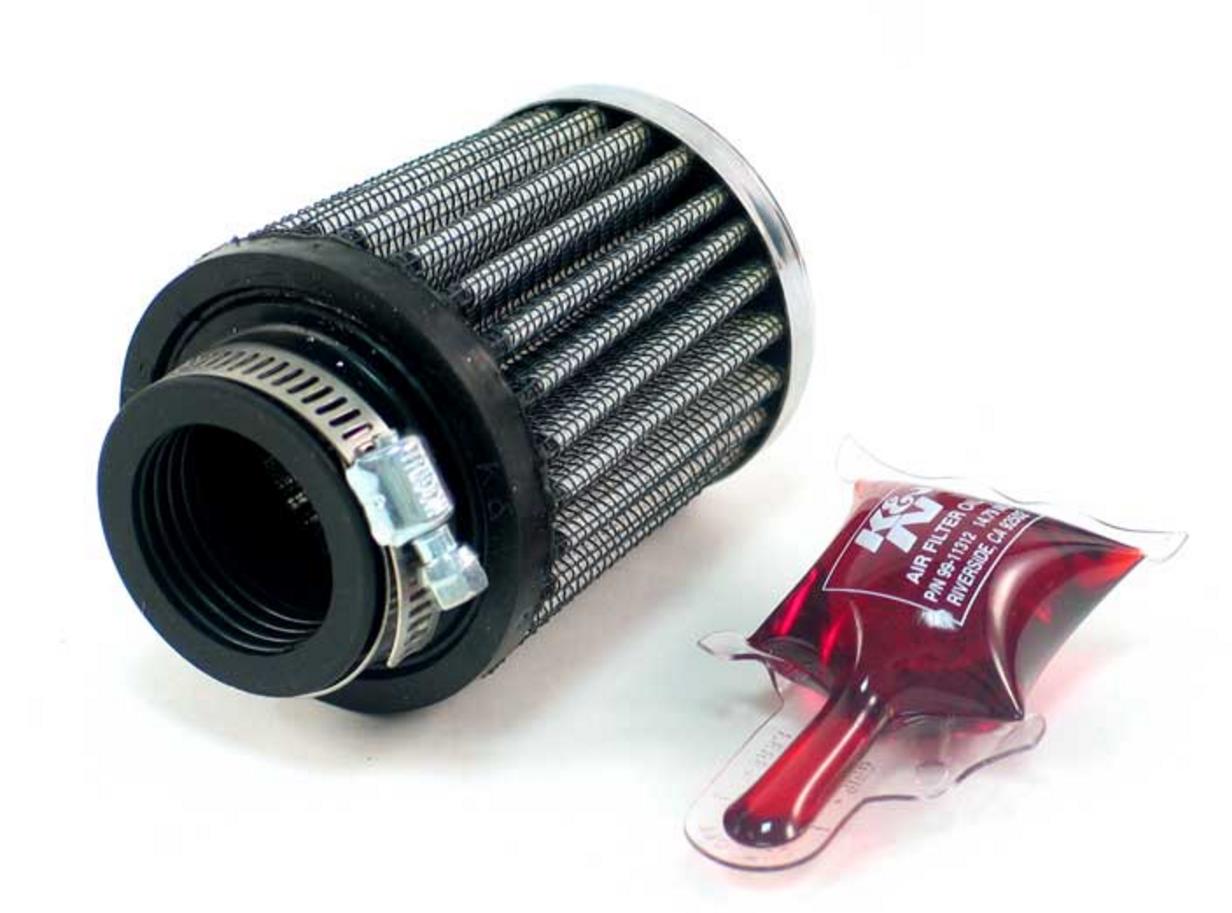 Clamp-On Custom Chrome Air Filter - Round