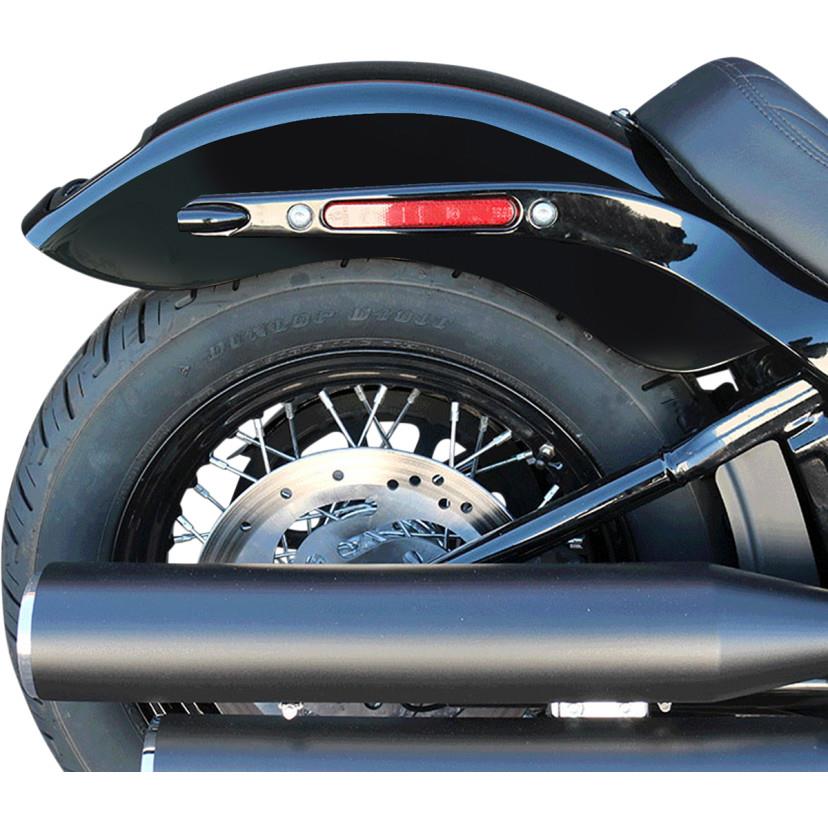 Rear Fenders with License Plate Frame - Gloss Black
