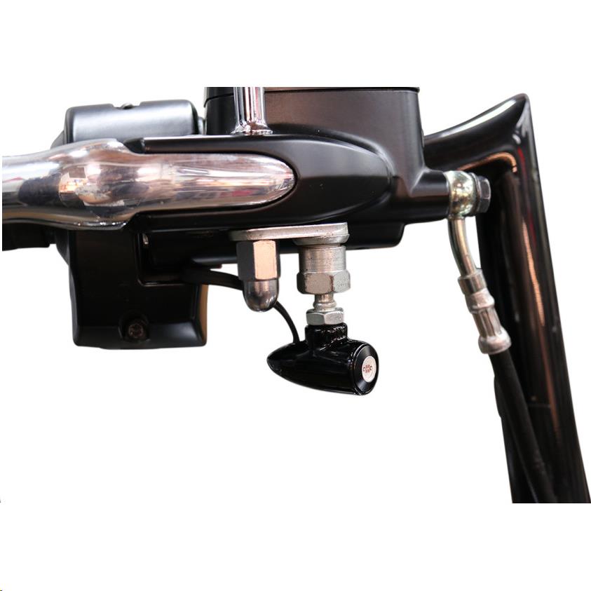 Lightning Bullet LED Marker Lights - Front - Gloss Black - White Amber LED