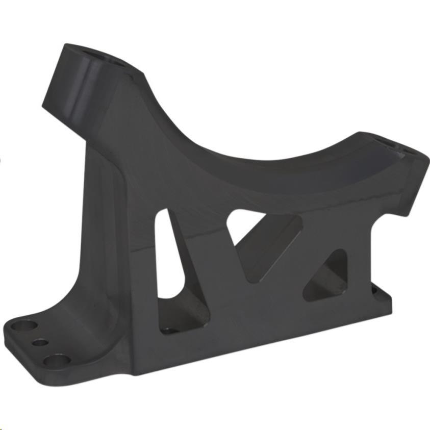 Radial Caliper Mount for 49mm Lower Legs - Left Side - Black Anodized