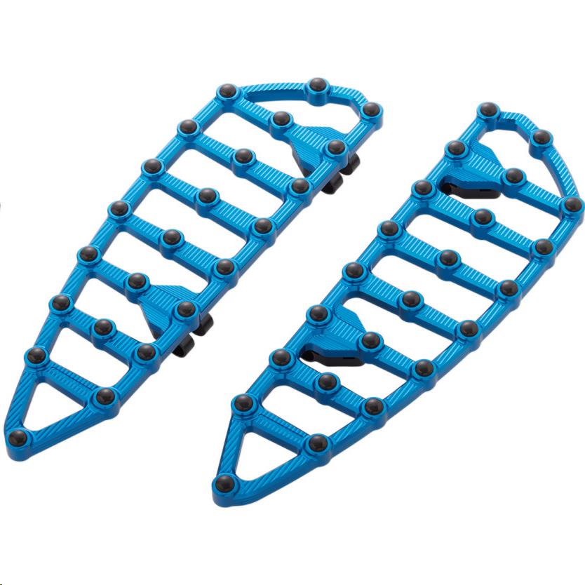 MX Driver Floorboards - Blue Anodized