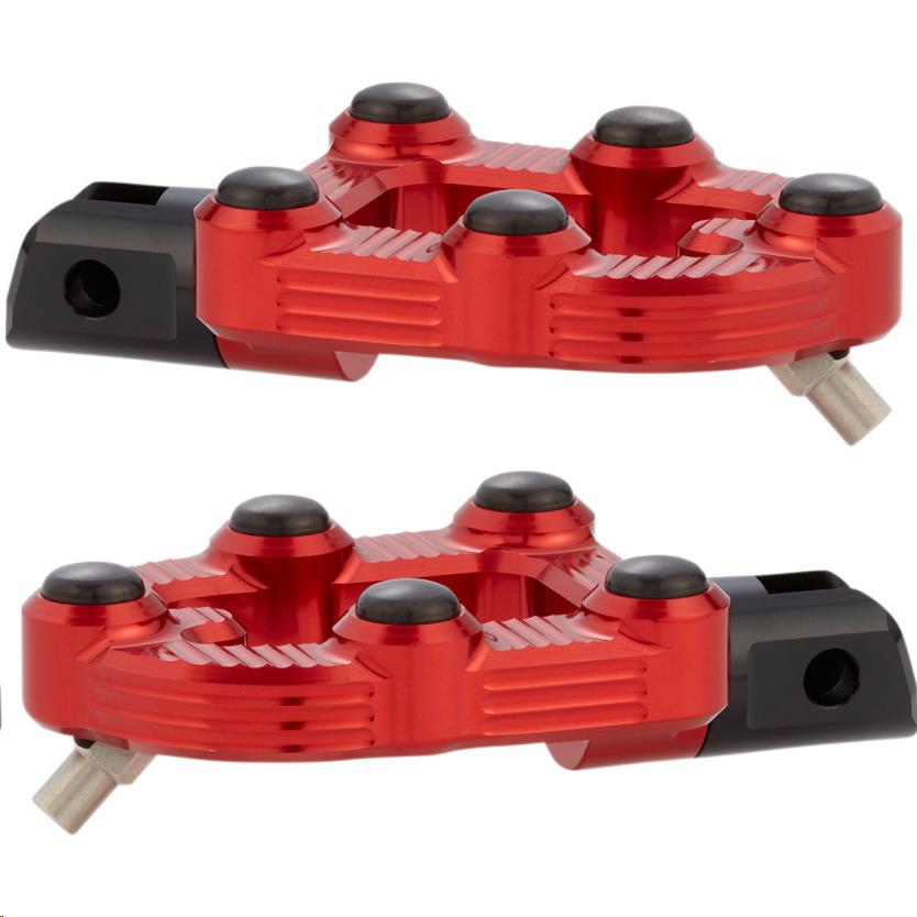 MX Footpegs - Red Anodized