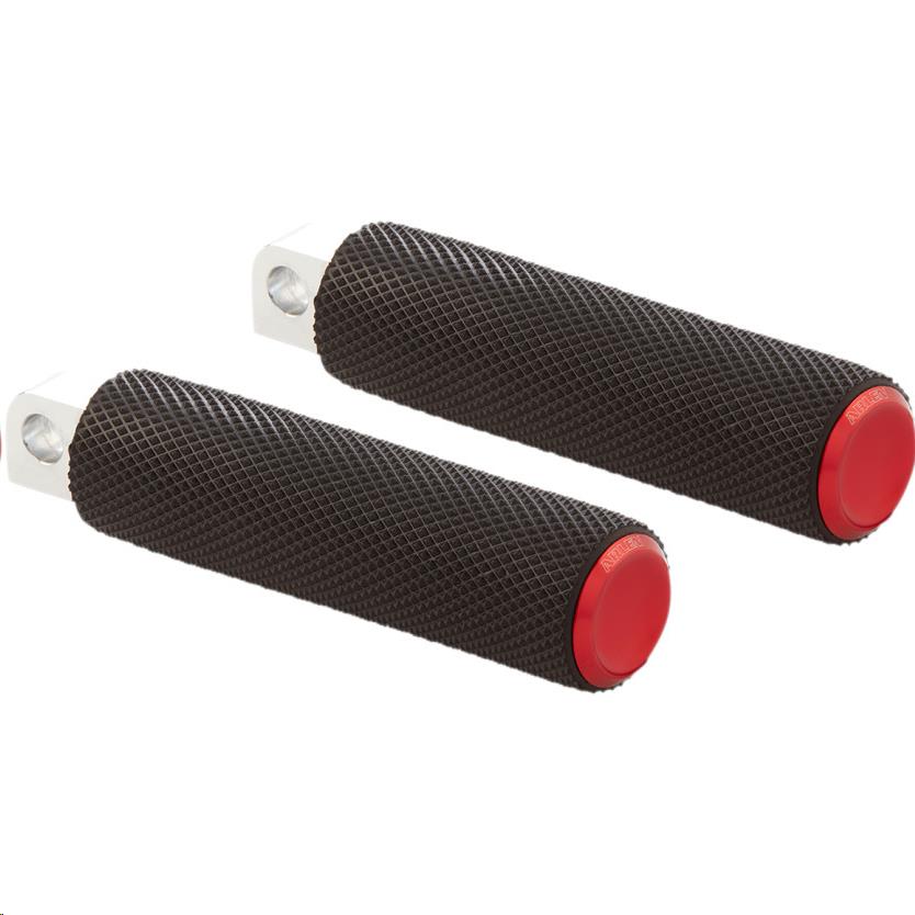 Fusion Driver Footpegs - Knurled - Red