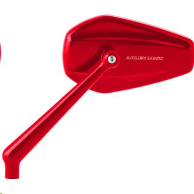 Mini Stocker Mirror - Left - Red Anodized