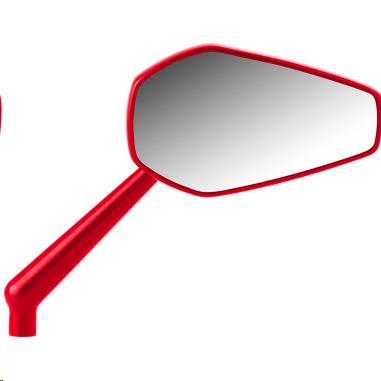 Mini Stocker Mirror - Right - Red Anodized