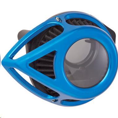 Clear Tear Series Air Cleaner Kit - Blue Anodized