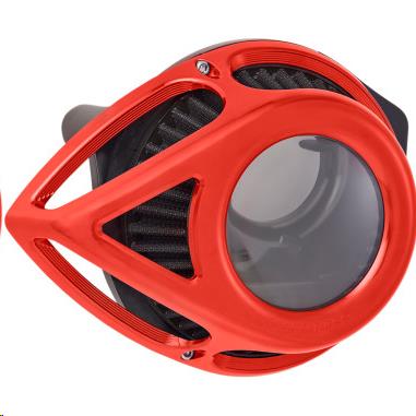 Clear Tear Series Air Cleaner Kit - Red Anodized