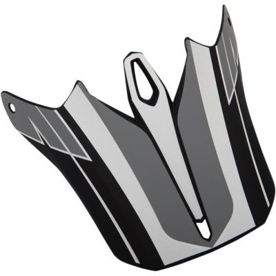 Visor for F.I Helmets - Hysteria, Gray/White