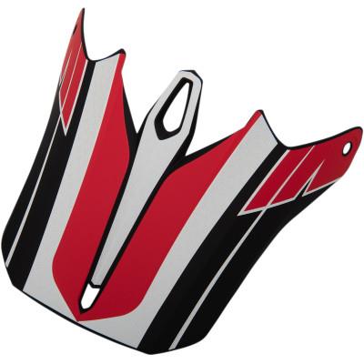 Visor for F.I Helmets - Hysteria, Red/White