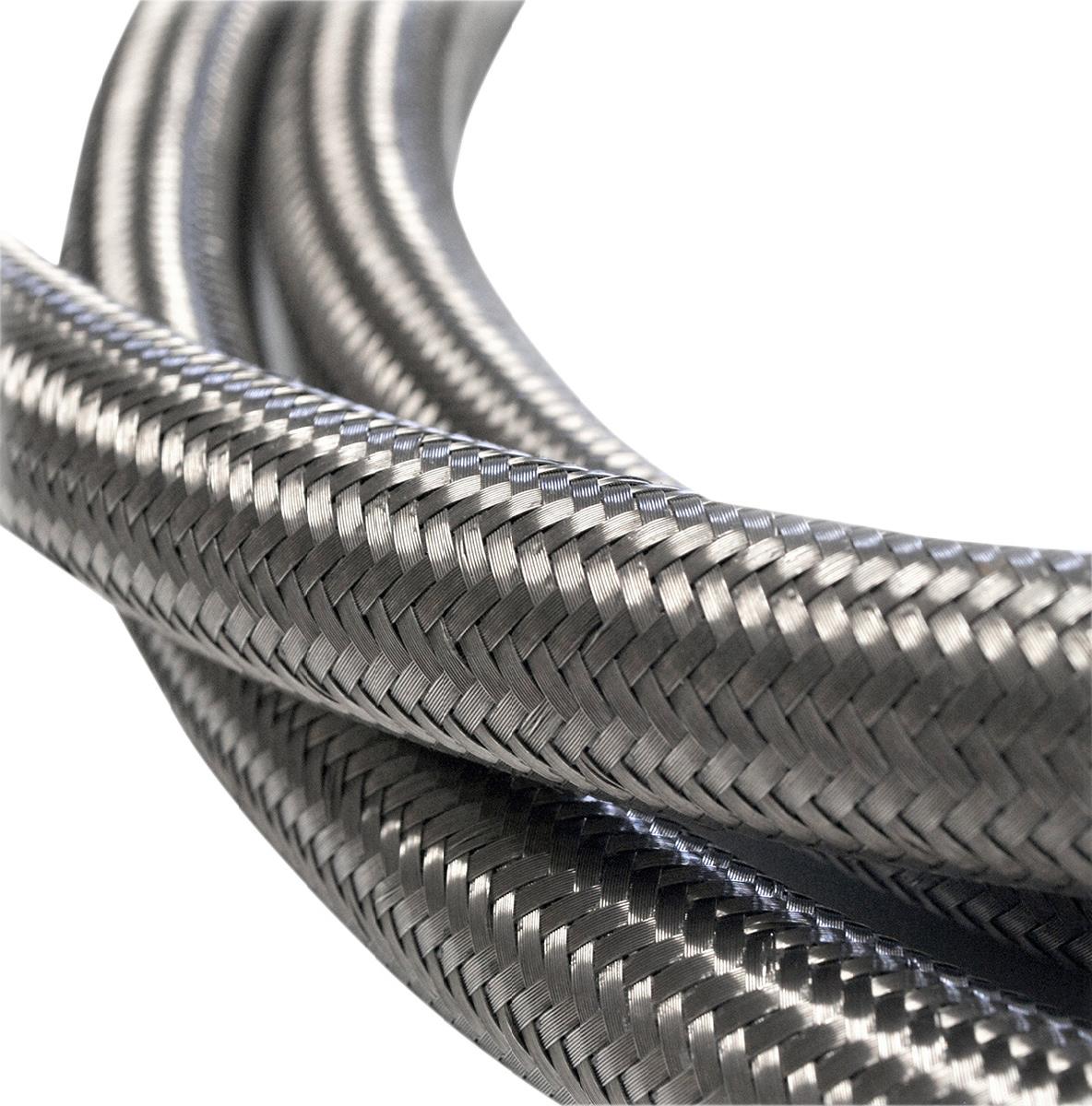 Braided Oil Hose - Black