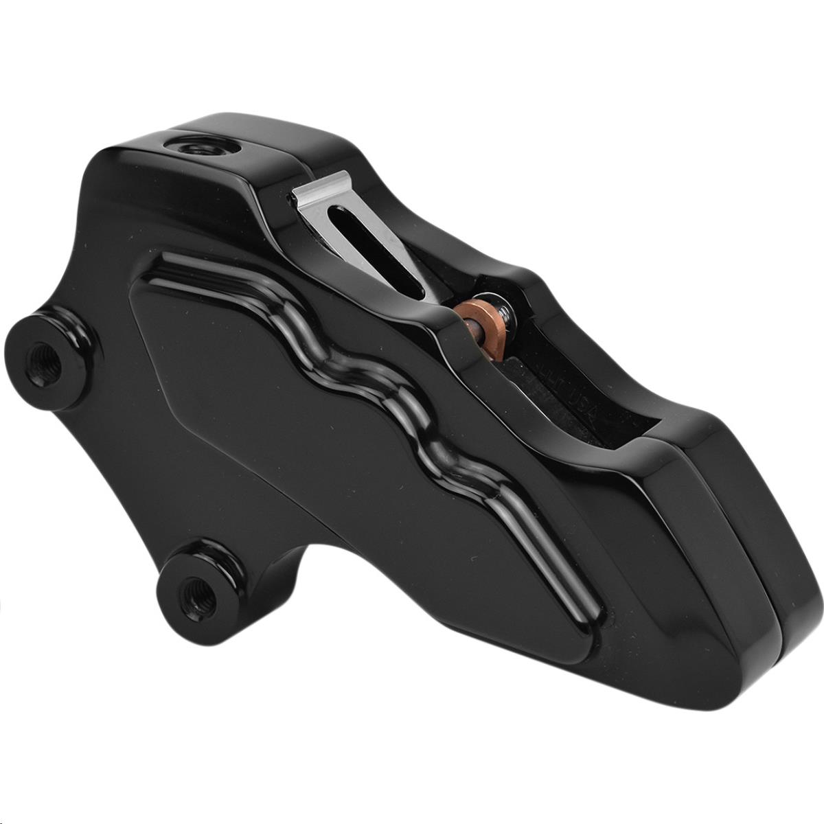 6 Piston Front Direct Bolt-On Brake Caliper - Black Anodized