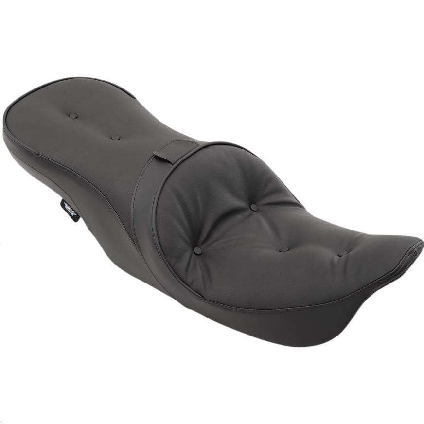 Low Profile Forward Positioning Touring Seat with Driver Backrest - Pillow-Style