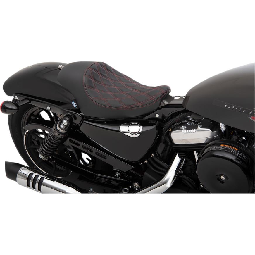 3/4 Solo Seat - Double Diamond - Red Stitch