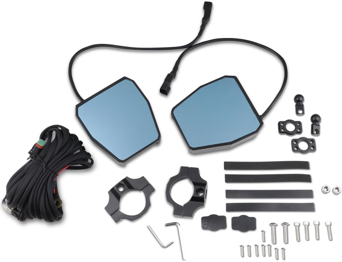 Rear & Side View UTV Mirror with Led