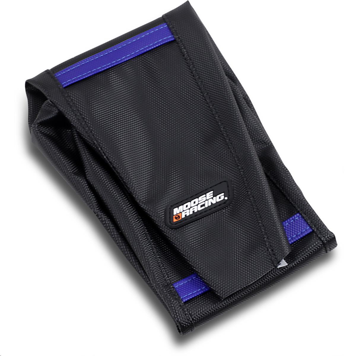 Ribbed Seat Cover - Black/Blue Ribbed