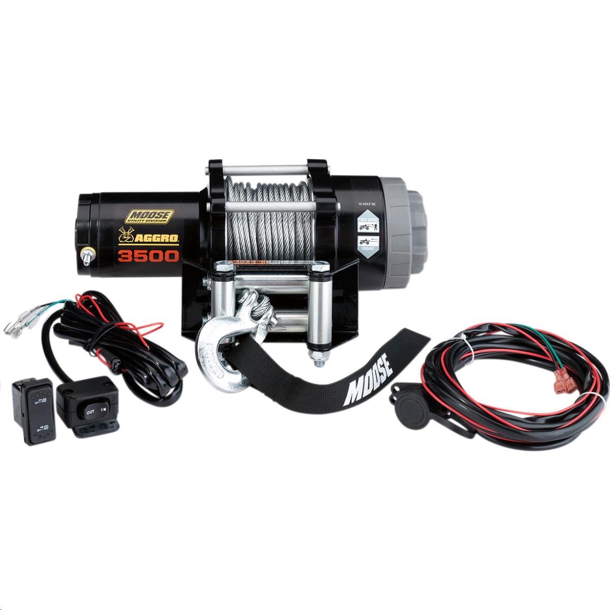3,500-lb. Aggro Winch with Wire Rope