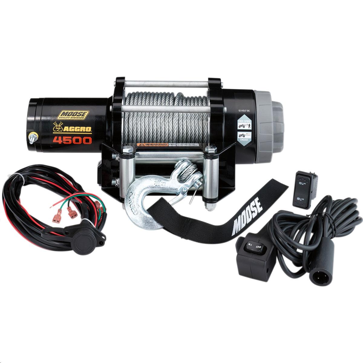 4,500-lb. Aggro UTV Winch with Wire Rope