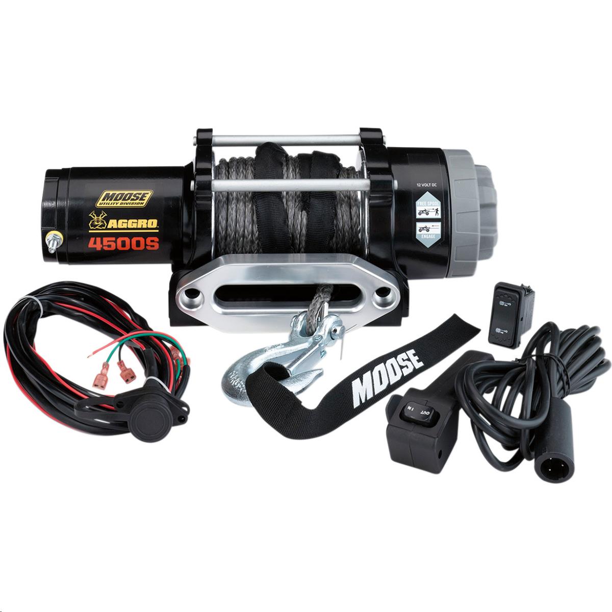 4,500-lb. Aggro UTV Winch with Synthetic Rope