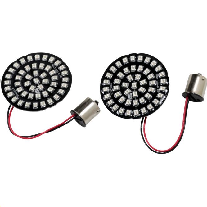 LED Inserts for Bullet Style Turn Signals with 1156 Contact Base - Red