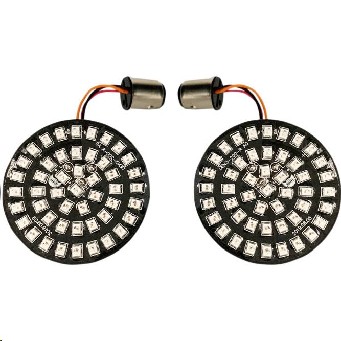 LED Inserts for Bullet Style Turn Signals with 1157 Contact Base - Red