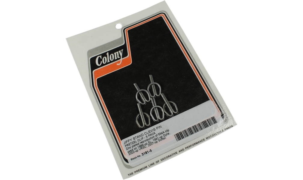 Jiffy Stand Pin Pretzel Clips - Zinc Plated