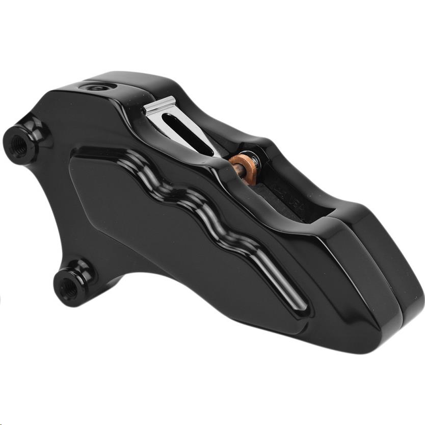 6-Piston Dual Disc Front Brake Caliper - Black Anodized