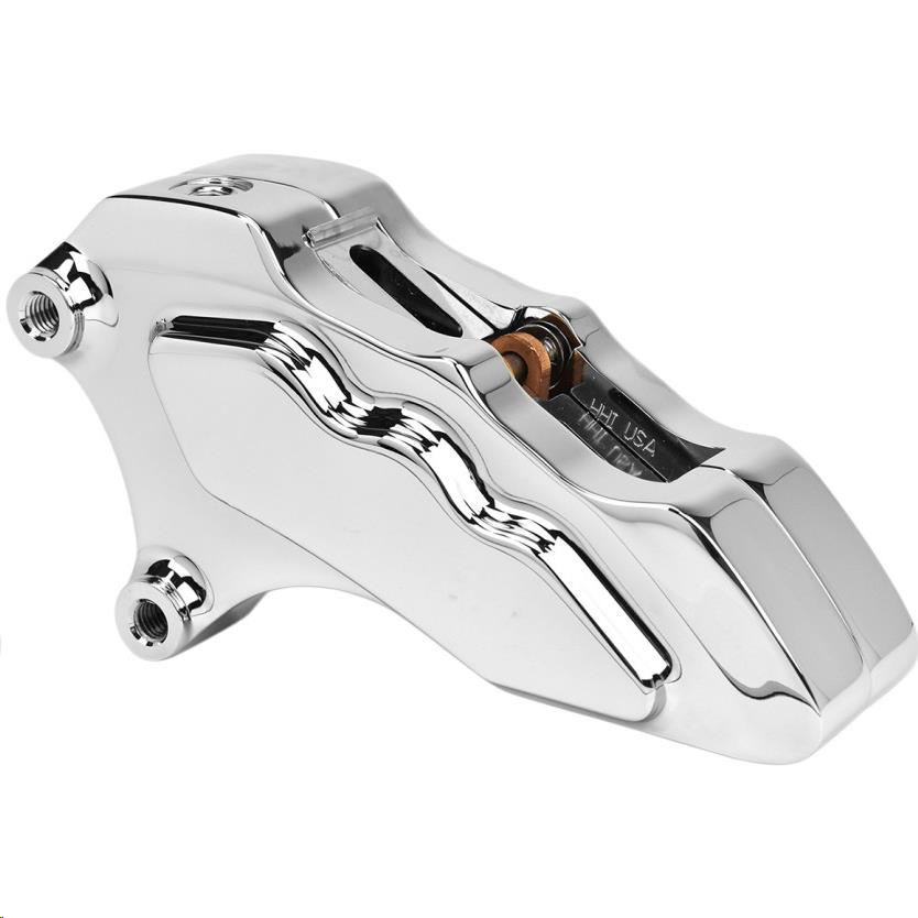 6-Piston Dual Disc Front Brake Caliper - Chrome