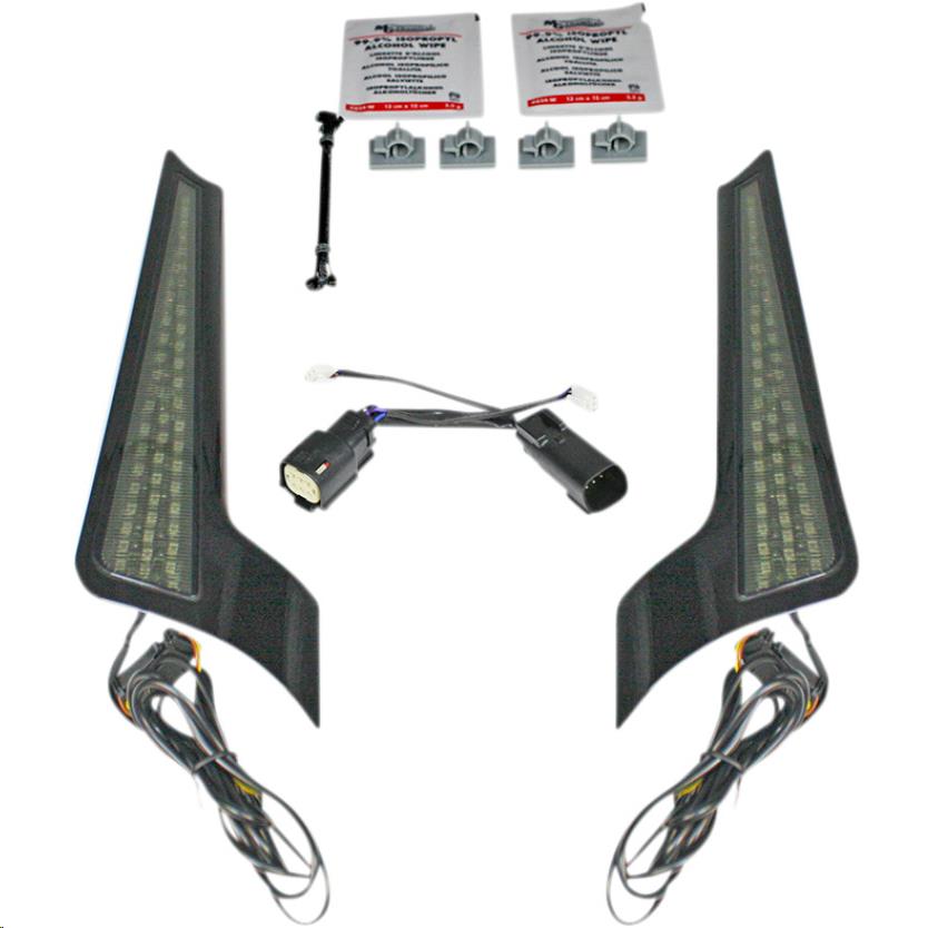 Fascia LED Panel - Gloss Black With Smoked Lens