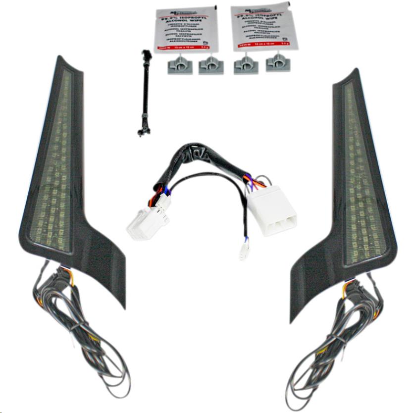 Fascia LED Panel - Gloss Black With Smoked Lens