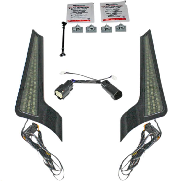 Fascia LED Panel - Gloss Black With Smoked Lens