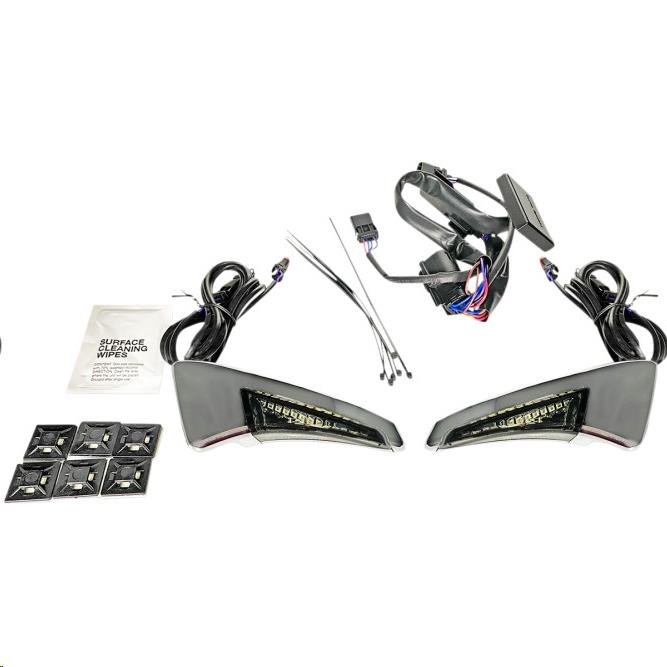 Tour-Pak Backrest LED - Chrome  With Smoke Lens