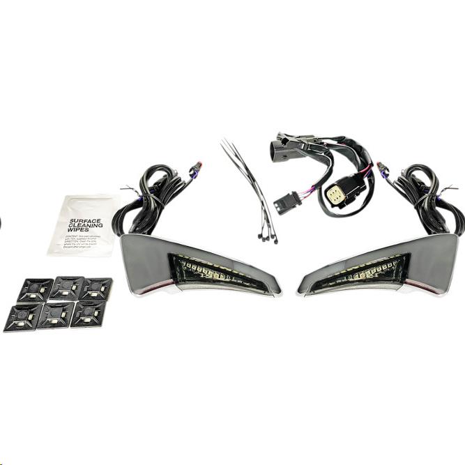 Tour-Pak Backrest LED - Chrome With Smoke Lens